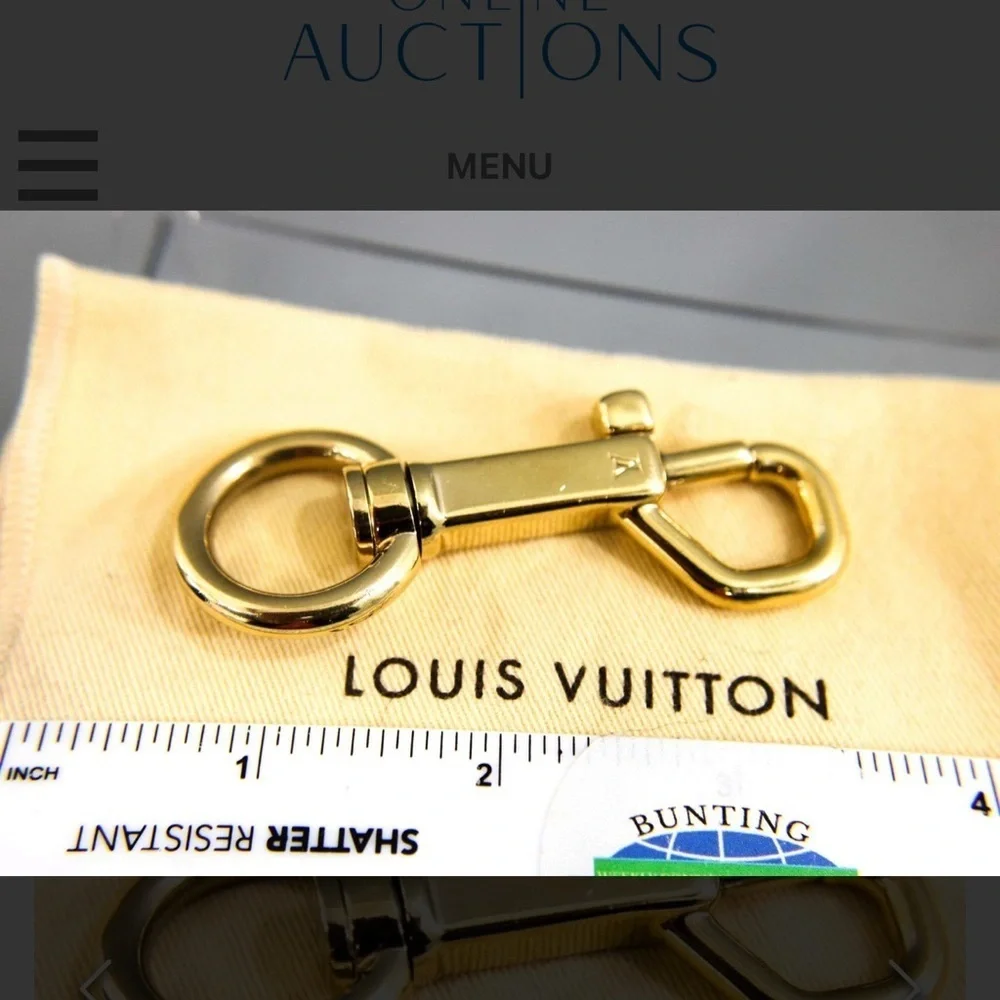 Authentic Louis Vuitton Shiny Gold Key Holder